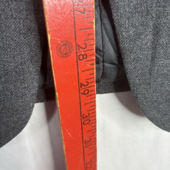 Vintage ORVIS Jacket Women Petites 14P Gray‎ Blazer Made in USA Lined One Button - Picture 11 of 11